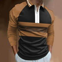 Muška modna labava rever sa 3D digitalni tisak dugih rukava s dugim rukavima TOW majica top yutnsbel