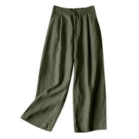 Posteljina džepa elastična pantalona za prozračnu pantalone Loat pamučne struke Žalbe za žene za golf