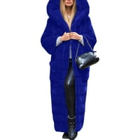 SunhillsGrace jakne kaputi za žene plus veličine -fur 'gilet s dugim rukavima kaput toplije krznena