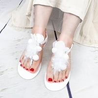 Akiigool ženske sandale Dressy ženske flip flip s lukom potporne platforme stanovi Sandale Otvori papuče