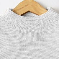 Kiplyki Clearence ženska jesenski vrhovi čvrsti boje Vrhunski pulover Visoki vrat labavi pleteni džemper