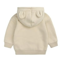Floleo Girls Kids Outfits Proljeće Dječje duksevi Beand uši dječji dječaci Dječji kapuljač Dječji pulover