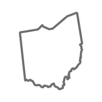 Ohio Outline naljepnica naljepnica Die Cut - samoljepljivi vinil - Vremenska zaštitna - izrađena u SAD