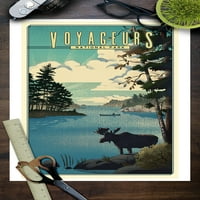 Nacionalni park Voyageurs, Minnesota, litografski nacionalni park serija