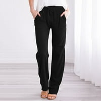 Akiigool ženske hlače Trendi ženske joggers hlače lagana težnja s džepovima konusne casual pantalone