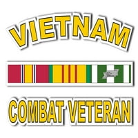 Vijetnam Combat za naljepnicu za prozor veterana