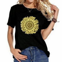 Suncokret Mandala Cottegecore estetske djevojke Ženska grafička majica