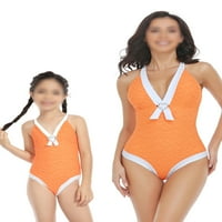 Capreze mama Djevojke Porodica kupaći kostimi Jedan letvičar-dečji kupaći kostim V izrez Beachweb odjeća