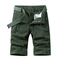 Muške kratke hlače za ljeto Dressy Modni Muški džepni patentni zatvarač Tipke Tijelo slobodno vrijeme Alatke kratke hlače Vojska zelena 30