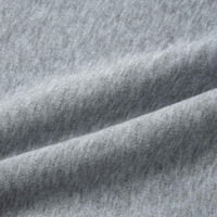 Penskeiy dukseve za žene Žene Zimske dukseve duge pulover vrhove dugih rukava udobna siva y2k odjeća