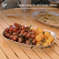 Hesocy Snack ploča europska stila hrana otporna na toplinu otpornost na toplu ivicu Izvrsni uzorak za užinu ladicu za prehrambenu ploču s pločama s ne klizanjem