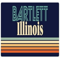 Bartlett Illinois Vinil naljepnica za naljepnicu Retro dizajn