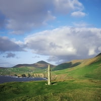 GLAVA DENMORE, poluotok Dingle, CO Kerry, Irska; Ogham kamen na pejzažu od strane irske slike za sakupljanje