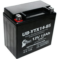 UPOTRTNA ZAMJENA baterije za Honda TRX500FA Fourtra RUBICON CC fabrika, bez održavanja, ATV baterija - 12V, 12Ah, UB-YTX14-BS
