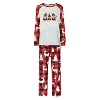 Vrhovi za kožu + hlače Plaža Božićne pidžame Porodica podudaranje roditelj-dječje odjeće crveno