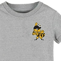 T-majica za djevojčice TODDLER Ljeto u boji crtane pčelinje od bejzbola, print kratkih rukava