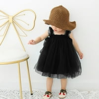 TODDLER Baby Girl Haljina bez rukava modna haljina Ležerne prilike crna 80