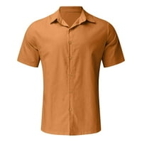 Muška modna bluza Vrhund Okrenite košulju ogrlice mužjak Havaii ljeto od pune boje odjeće s kratkim