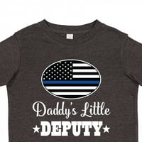 Inktastični šerif Daddys Little Defeyty Outfit Outfit poklona malih dječaka ili majica Toddler