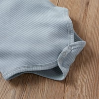 Podesite novorođenčad Dječji dječački odjevni odjeća 0- mjeseci Toddler rebraste pletene rumpe + čvrste