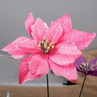 Hesoicy božićni cvijet ne saznajte realističnu živopisnu ukrasite plastičnu umjetnu cvjetnu ruku za