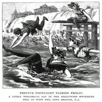 Sružanje, 1892. Nwood graving iz 'Policijske novine, 1892. Poster Print by