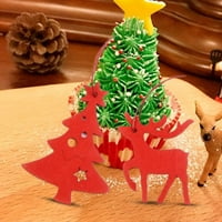 Postavite božićne privjeske lijepi osjetljivi drveni ulov za ulov za oči