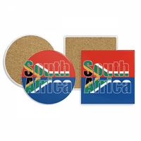 Južna Afrika Država Zastava Naziv Coaster Cup HOLL HOLDER ABZONALNI KAMENT CORK BASE SET