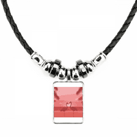 Flango Par Crvena sumraka Art Deco modni ogrlica nakit moment kože kože privjesak