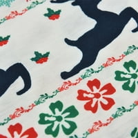 Juebong Porodična pidžama Podudaranje setova roditelj-dečji topli božićni set Štampano kućno trošenje