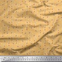 Soimoi pamučna kambrska tkanina točka, lišće i cvjetni umjetnički otisak šivaći tkaninu širok