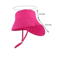 Realhomelove upf 50+ plaža beba sunčana šešir za zaštitu od sunca slatka široka bramove ljetne dječje kašike kape za sunčanje za djevojčice