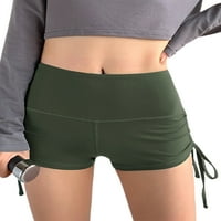 Luxplum dame Workout kratke hlače za podizanje pantalona High struk joga kratke hlače mršavo dno teretane