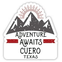 Cuero Texas Suvenir Vinil naljepnica za naljepnicu Avantura čeka dizajn