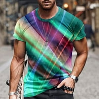 Grafičke majice za muškarce Loop Fit Digitalni tiskani pulover Crewneck Kratki rukav Top moda Comfy