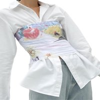 Ženski vrhovi tenki za ramena, cvjetni ispisani bez rukava bez rukava bez ledenog masa, ležerna bluza