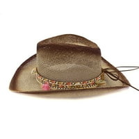 Hupta bejzbol kapa za žene slame kaubojski šešir Outback Western Jacaru Muns Womens Kaubojski šešir