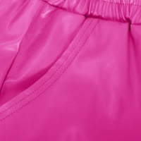 Penskaiy Fashion ženski ljetni čvrsti džep udobnosti seksi kratke hlače ružičaste na klirensu