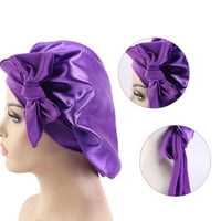 Žene Solidni satenski stilski elastični svileni san za spavanje kose