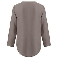 Ženska plus veličina $ $ ženske ljetne košulje Zip Ležerne prilike TUNIC V-izrez za bluzu za bluzu s