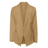 Advoicd Blazer jakna za elegantne poslovne kancelarijske radne žene Ženska dam Solid gumb odijelo Jakna kaput kaput kaputa
