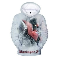 Mazinger Z Hoodie crtani pulover casual dugih rukava modna odjeća