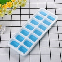 Kocke kocke natkrivene kalupe fleksibilne sa ležištima ledena ledena set guma na kuhinji i bar