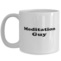 Smiješna meditacija momak šolja za kafu - meditacija kafe kup - 15oz bijela