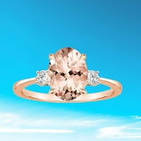 Izvrsni prsten svježi stil ženski par ljubav prstena jaje imitacija morganitni rhinestone umetnuli prsten