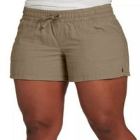 Paille žene Ljeto na plaži Kratke hlače Kamične hlače Bermuda Mini Pant Hawaii za odmor Chaki 2xl