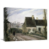 Global Gallery in. Les Massures Pres D Osny Art Print - Camille Pissarro