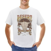 Pustinjska majica Wild West Cow Majica Muškarci Unise Vintage Desert Cowboy Tee