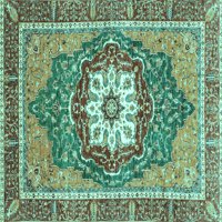 Ahgly Company Zatvoreni pravokutnik perzijski tirkizni plavi tradicionalni prostirke, 7 '10'