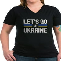 Cafepress - Hajde da popijemo majicu ukrajinu - Ženska majica V-izrez